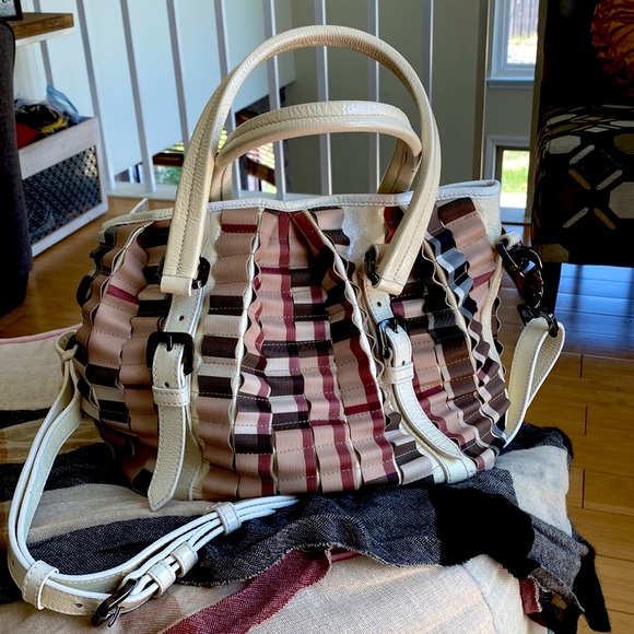 Authentic Burberry Top Handle Bag. Measures 8x12x6 inches.